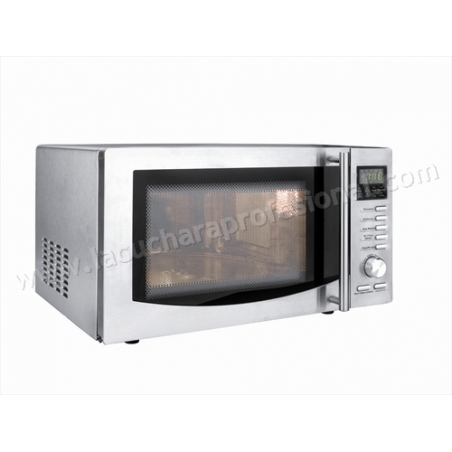 HORNO MICROONDAS CON PLATO GIRATORIO Y GRILL - 21 L.