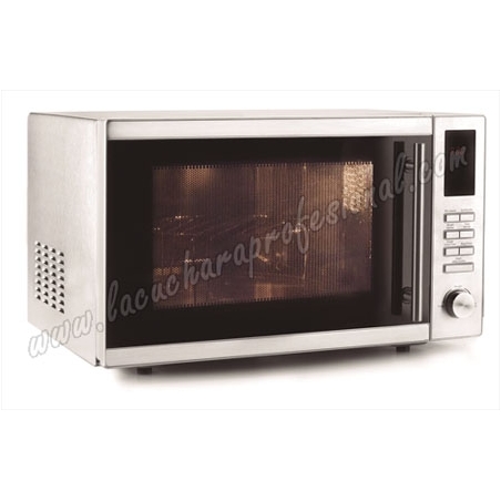 HORNO MICROONDAS CON PLATO GIRATORIO Y GRILL - 25 L.