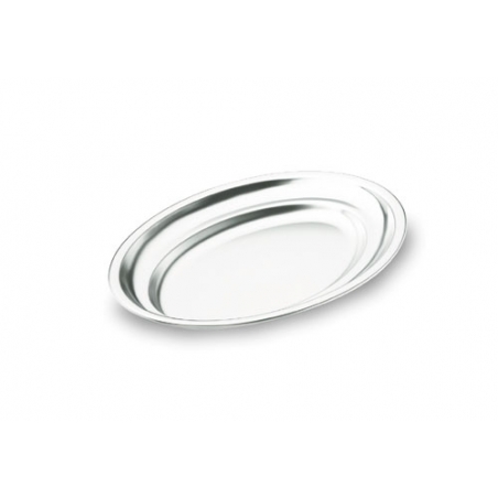 FUENTE OVAL INOX 18% Cr. - 30cm. x 20cm.