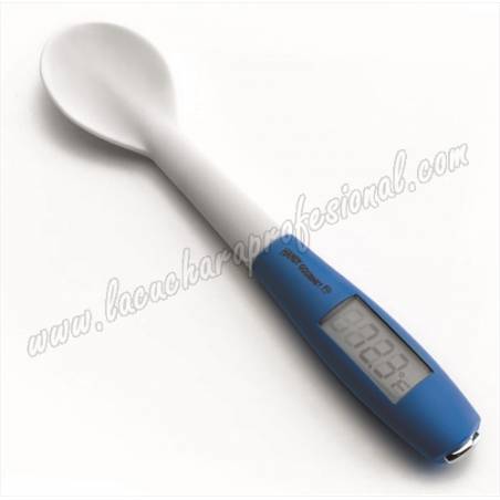 SILICONE SPOON WITH THERMOMETER PROBE